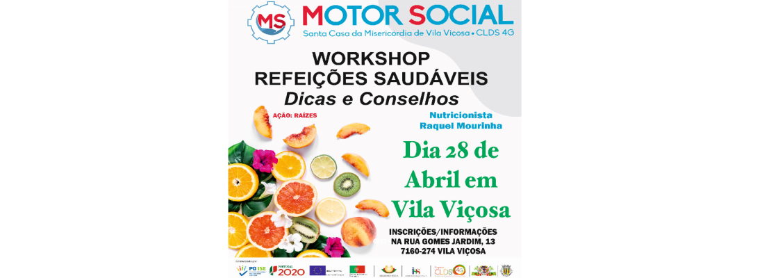 Workshop “Refeições Saudáveis. Dicas e Conselhos”