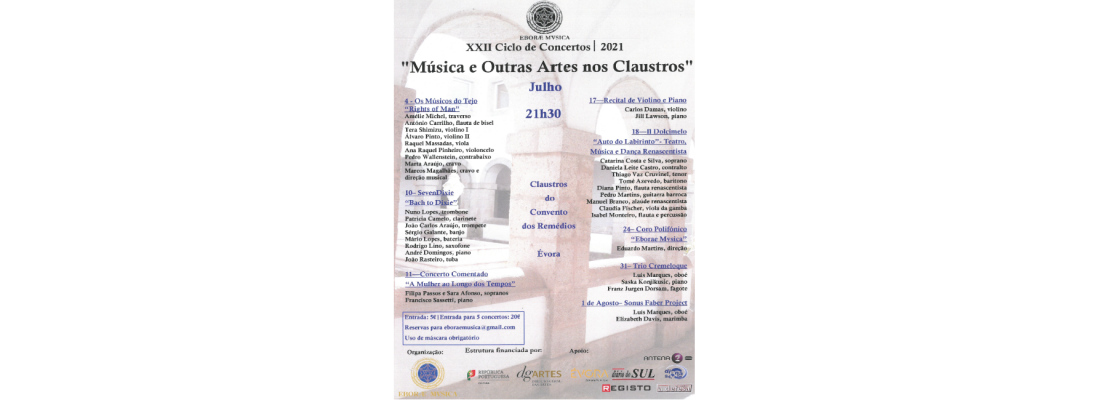 XXII Ciclo de Concertos “Musica e Outras Artes nos Claustros”