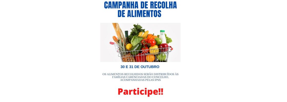 Campanha de Recolha de Alimentos – 30 e 31 de Outubro de 2021