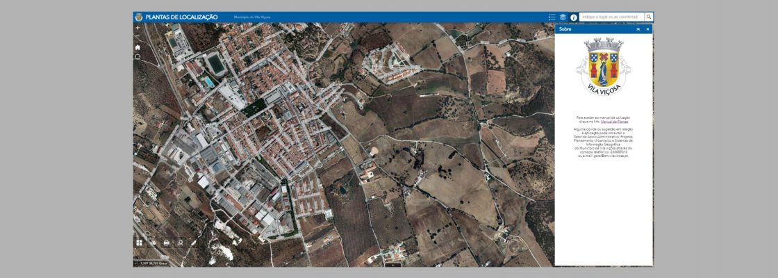 Nova aplicação das plantas de localização no Site do Município