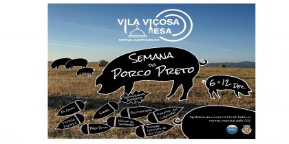 (Português) Festival Gastronómico „Vila Viçosa à Mesa – Semana do Porco Preto (6 a 12 dezembro 2021)