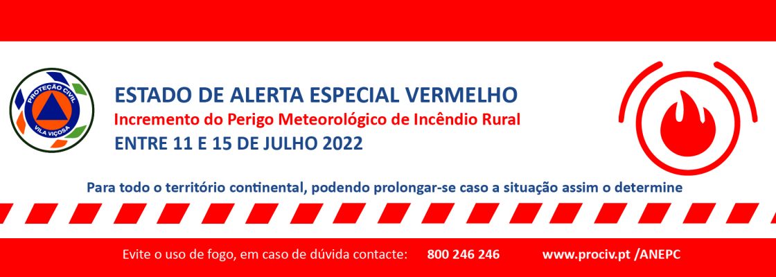 Aviso à População – Serviço Municipal de Proteção Civil de Vila Viçosa