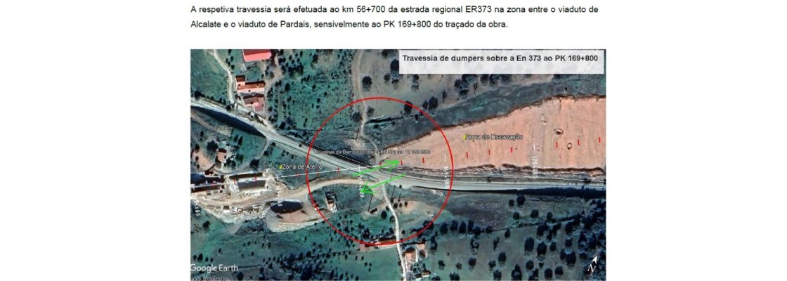 Informação – Aviso ER373 (km 56+700)