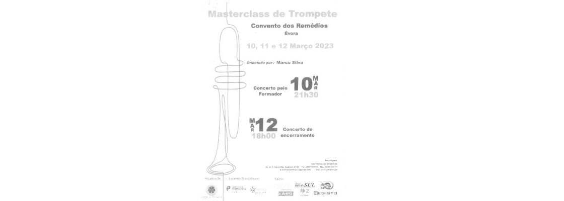 Masterclass de Trompete de 10 de Março de 2023