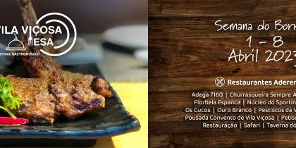 Festival Gastronómico “Vila Viçosa à Mesa” – Semana do Borrego (1 a 8 de Abril)