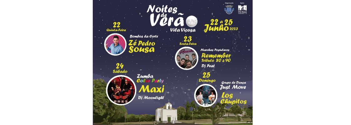 Noites de Verão – 22 a 25 de Junho 2023