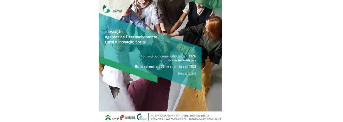 Formação Animar – Agentes de Desenvolvimento Local e Inovação Social (4 de setembro)