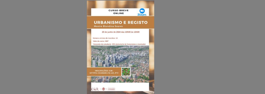 Curso – Urbanismo e Registo (CENoR)