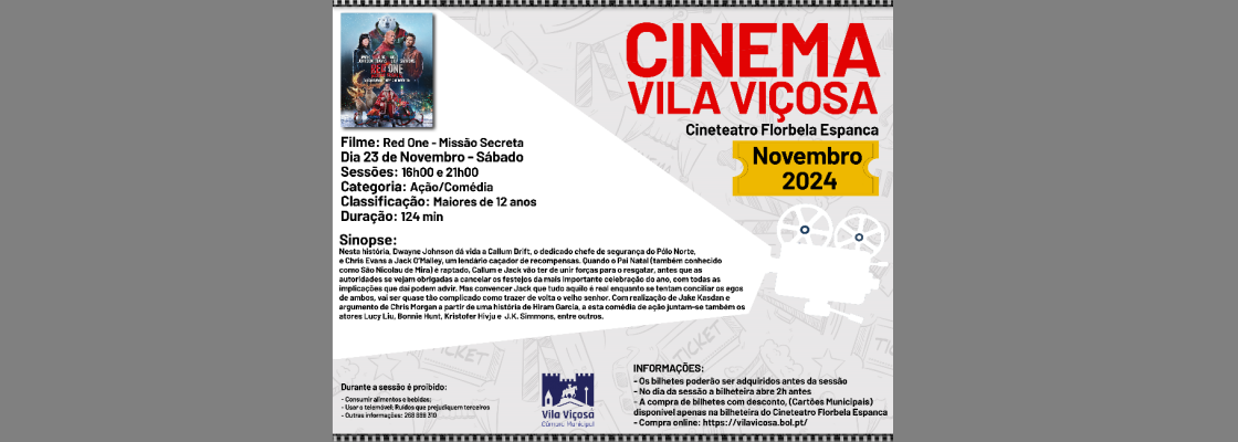 Cinema Vila Viçosa – Cineteatro Florbela Espanca (Novembro 2024)