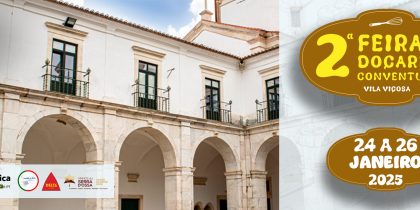 2.ª Feira Doçaria Conventual Vila Viçosa | 24 a 26 janeiro 2025