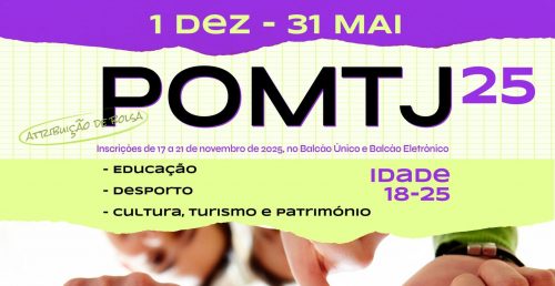 POMTJ 2025 – Inscrições de 17 a 21 de Novembro